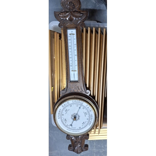 494 - Fine quality antique Banjo thermometer