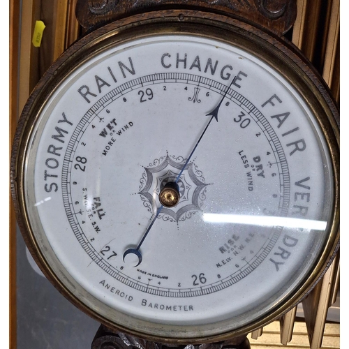 494 - Fine quality antique Banjo thermometer