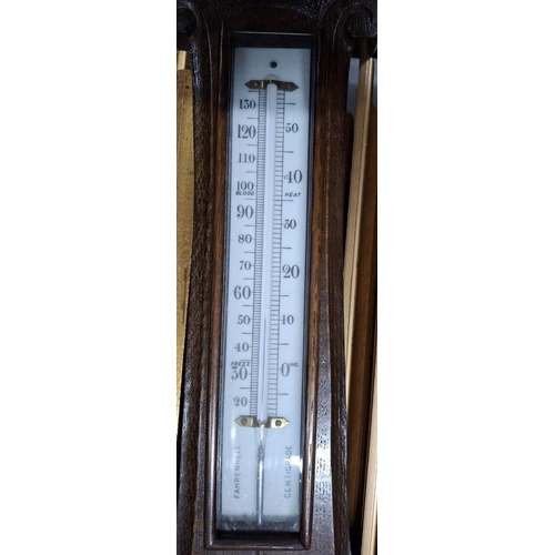 494 - Fine quality antique Banjo thermometer