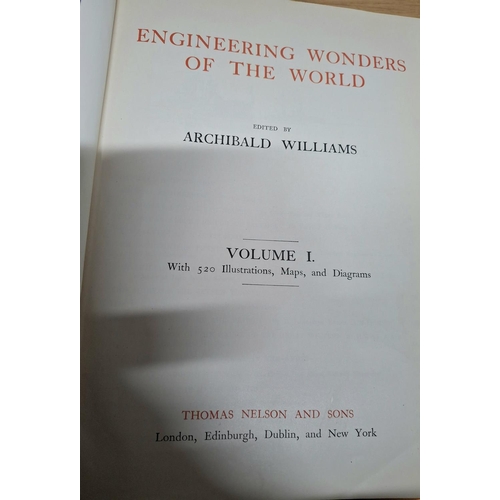 502 - Engineering wonders of the world, volumes I, II & III produced by Thomas Nelson & Sons (3),

In matc... 