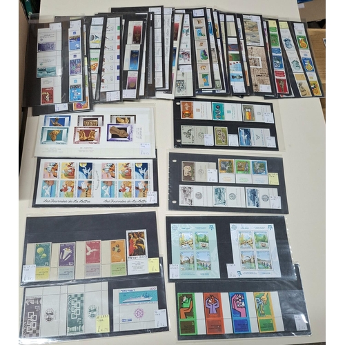 217 - Large quantity of dealer cards all containing Israel mint 20thC stamps and sets, good values (Qty)