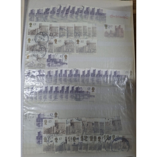 239 - Box containing GB QEII high value castles (large quantity) together with other GB and Commonwealth s... 