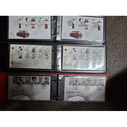 245 - Five albums containing GB QEII FDCs mainly early 2000s (Qty)