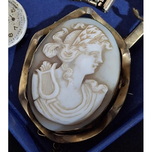 252 - Victorian cameo together with an antique large locket etc