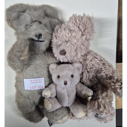 304 - Vintage Canterbury bear and two others (3)