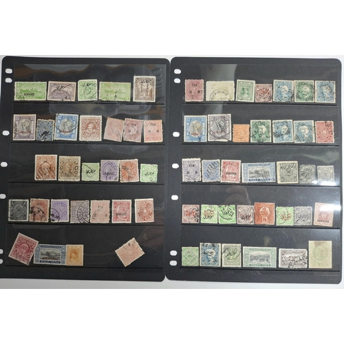 370 - Two double-sided hagner sheets containing 19th and early 20thC Indian states, mainly used, INDORE, G... 