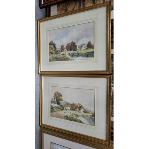 422 - Pair of Stewart Brookes early 20thC watercolours, entitled 