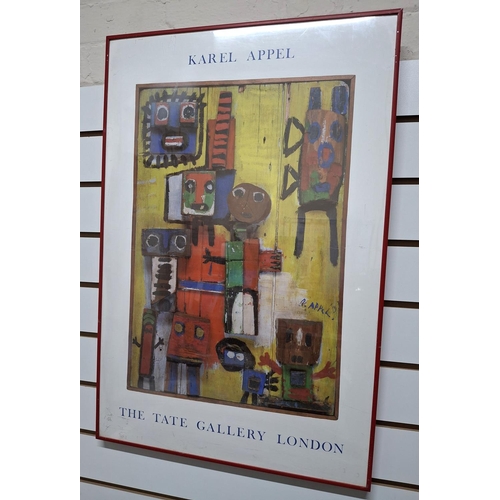 128 - Framed Karel Appel 1987 Tate gallery exhibition poster