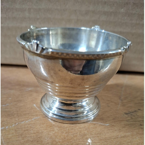 8 - Antique Sheffield silver egg cup, marks partially rubbed,

approx 27 grams