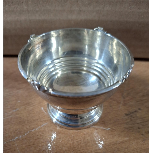 8 - Antique Sheffield silver egg cup, marks partially rubbed,

approx 27 grams