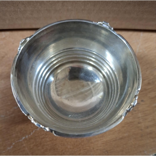 8 - Antique Sheffield silver egg cup, marks partially rubbed,

approx 27 grams