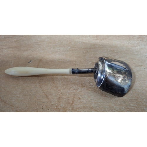 16 - Georgian Birmingham hallmarked silver scooped sugar spoon