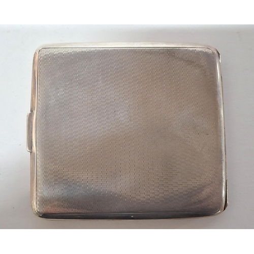 22 - Fine quality, patterned and initialed Birmingham 1937 cigarette case,

100 grams