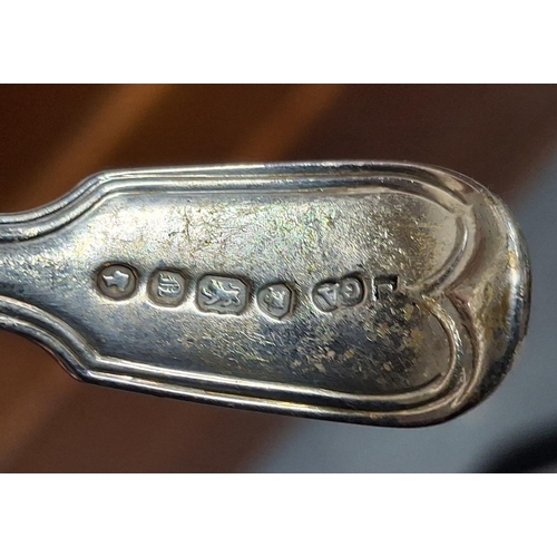 30 - Fancy 1848 London silver hallmarked spoon,

Approx 23 grams