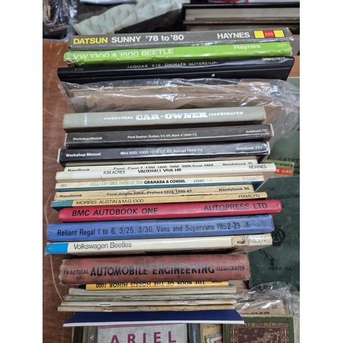 161 - Large quantity of 20thC books, all relating to cars including many car manuals etc (Qty)