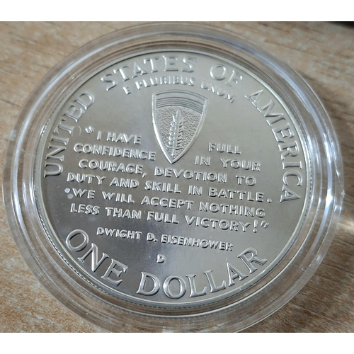 173 - US D-Day 1993 silver $1,

26.73 grams