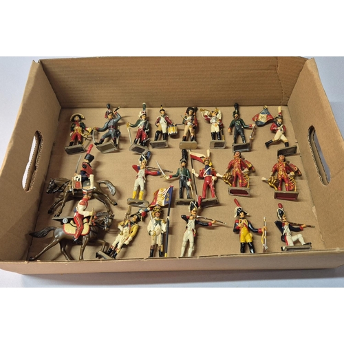 202 - Collection of vintage lead soldiers, Napoleonic era, mainly infantry, some Cavalry (Qty)