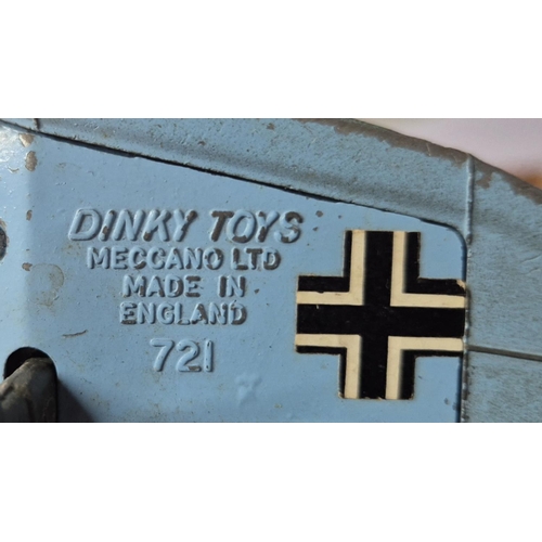 204 - Quantity of played with die cast model planes, mainly Dinky, including the Dinky 