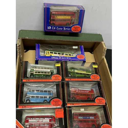 231 - 10 Boxed 1.76 Scale Exclusive First Editions Buses with 2 De Luxe Series