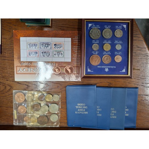 249 - Collection of British coin paks and items to include a boxed 1951 Festival of Brittain corwn, 34 197... 