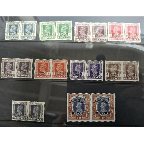 270 - Collection of unused and mint KGV India over-print sets and a set of KGV set Jaipor