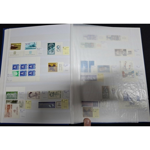 273 - Blue stock book containing a large quantity of modern Israel, mint unmounted, stamps and sets (Qty)