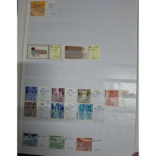 273 - Blue stock book containing a large quantity of modern Israel, mint unmounted, stamps and sets (Qty)