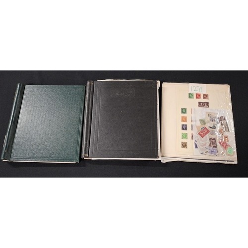 290 - Two stamp albums and loose dealer sheets containing mainly GB, New Zealand and Canada later 20thC (1... 