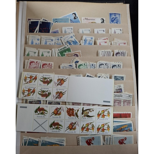 290 - Two stamp albums and loose dealer sheets containing mainly GB, New Zealand and Canada later 20thC (1... 