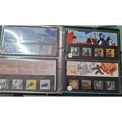 294 - Album of approx 35 GB stamp sets, mid-late 1990s (approx 35 sets)