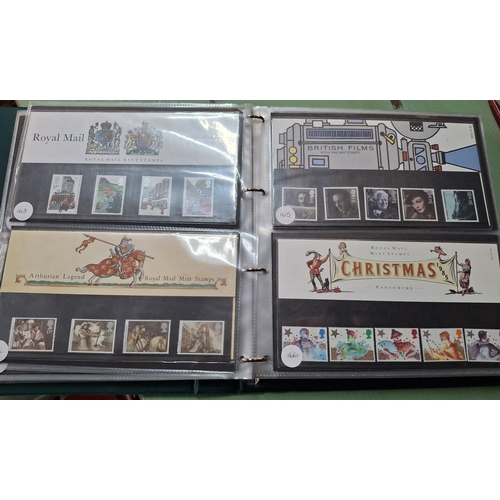 295 - Album of approx 65 GB stamp sets, mid-late 1980s to 1990 (approx 65 sets)