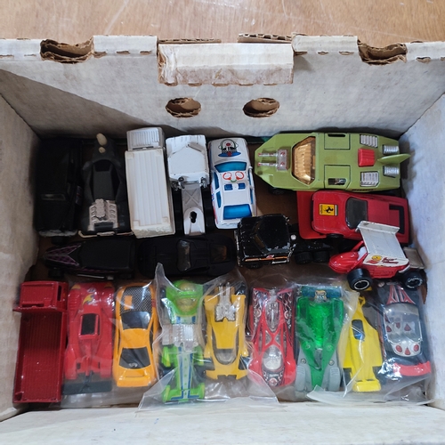 304 - Collection of various play worn toy vehicles including Matchbox etc. (Qty)