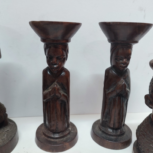 308 - Collection of good quality carved wooden African itmes from Malawi, Zimbabwe etc.(Qty)