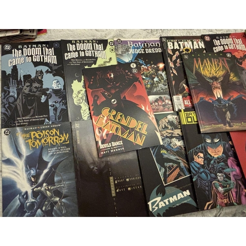 331 - Collection of DC Batman comics and paperbacks including Batman the doom that came to Gotham