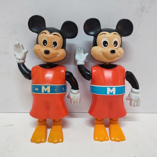 347 - Walt Disney Productions, Tomy, two Mickey Mouse 