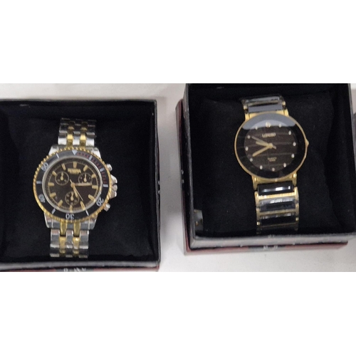 362 - Six boxed watches including ROSRA quartz