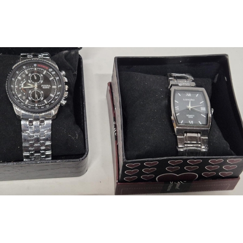 362 - Six boxed watches including ROSRA quartz