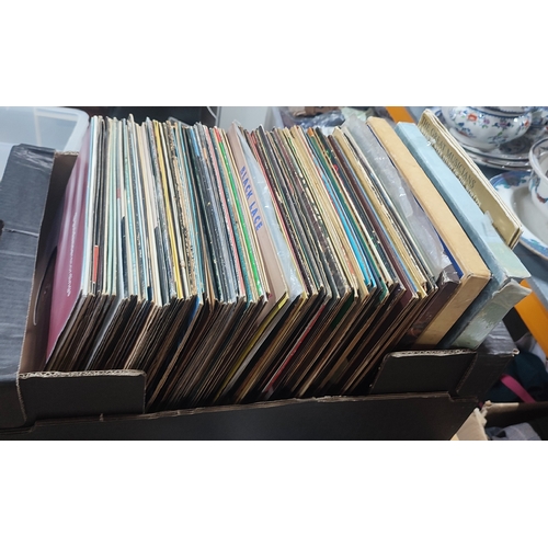 370 - Large collection of mixed vinyl records including Black Sabbath, The Scorpions, The Carpenters, Guid... 