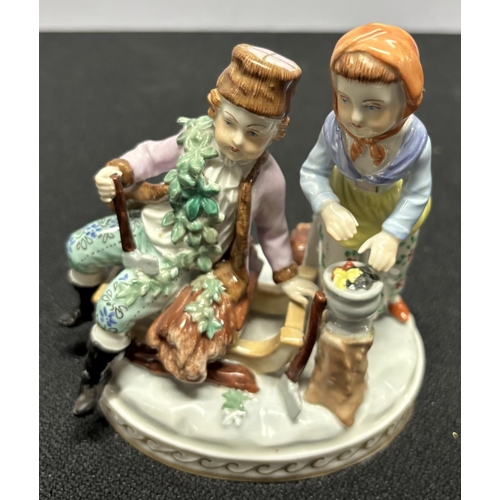 412 - Small Ceramic Dresden figure