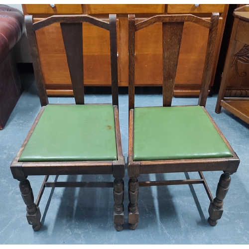 429 - Pair of mid-century Oak chairs