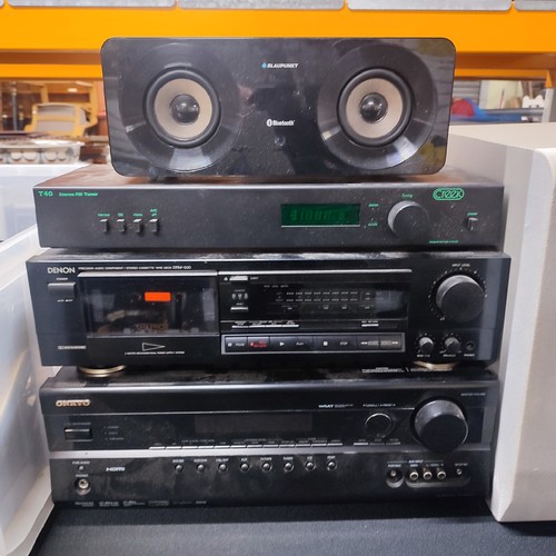 365 - Collection of radio equipment and speakers including Yamaha, Arcam, Blaupunkt etc. (Qty)