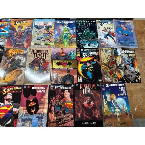 334 - 23 Superman Comics and paperbacks including Superman the Doomsdays Wars