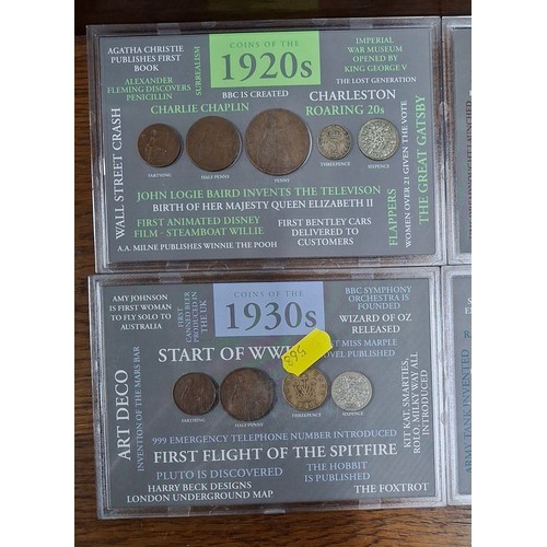 241 - Four UK coin sets for 1900s, 1910s, 1920s and 1930s (4)