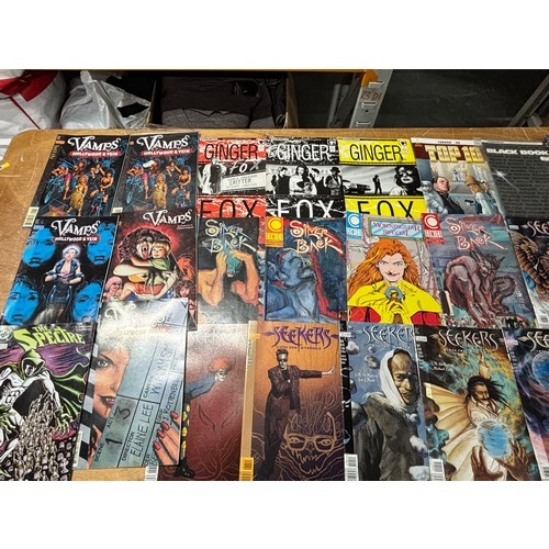 337 - Collection of comics including some American Ginger, Seekers and Vamps, Comico and DC