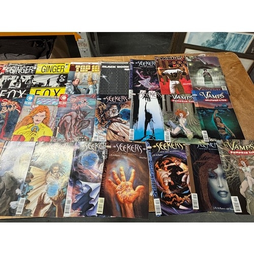 337 - Collection of comics including some American Ginger, Seekers and Vamps, Comico and DC