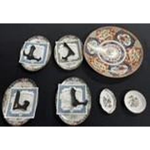 409 - Collection of plates and Chinese plate including Nao figures