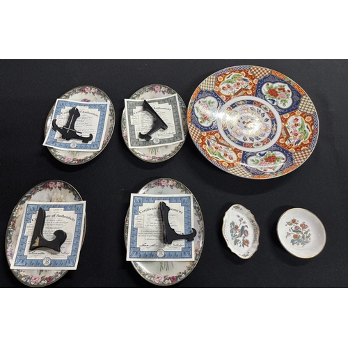 409 - Collection of plates and Chinese plate including Nao figures