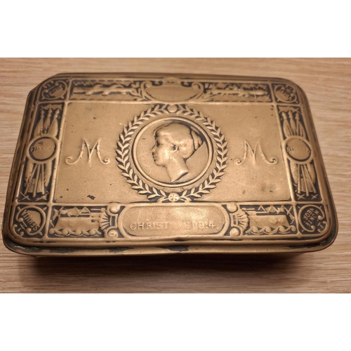 83 - WW1 BRITISH ARMY QUEEN MARY CHRISTMAS TIN