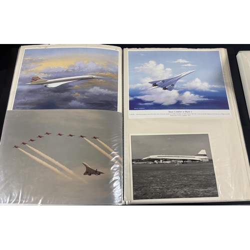 91 - Collection of Concorde items including menu and pictures