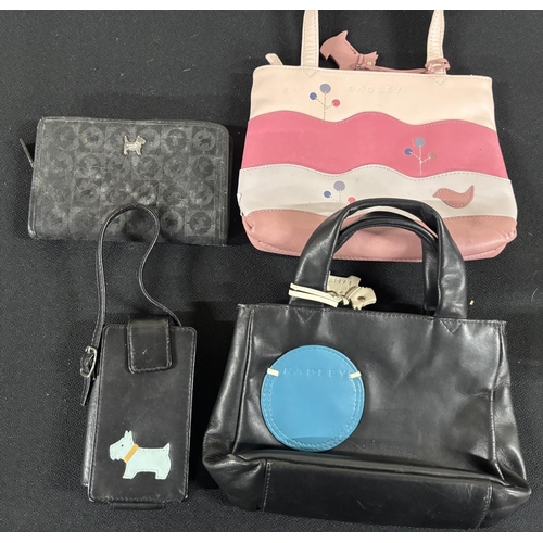 93 - 2 Radley London purses and 2 Radley handbags